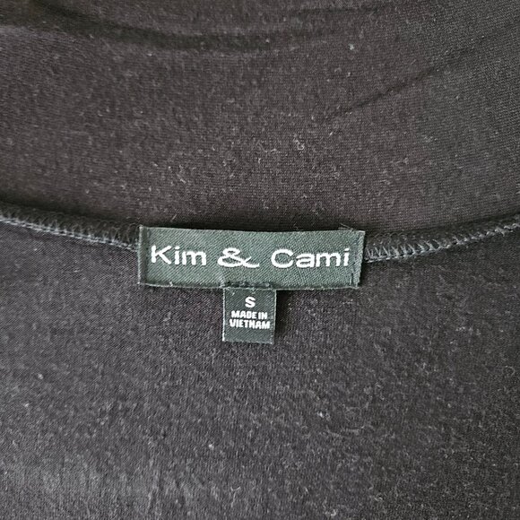 Kim & Cami Embroidered Mesh Floral Cardigan – Black Sheer Boho Layering Piece - Picture 5 of 12